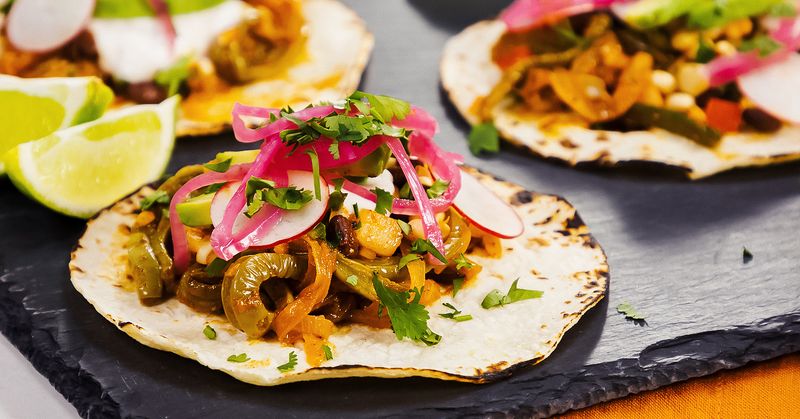 Grilled Halloumi And Nopal Cactus Tacos