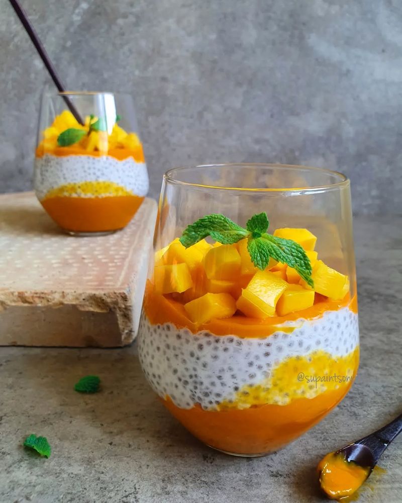 Mango Coconut Chia Pudding
