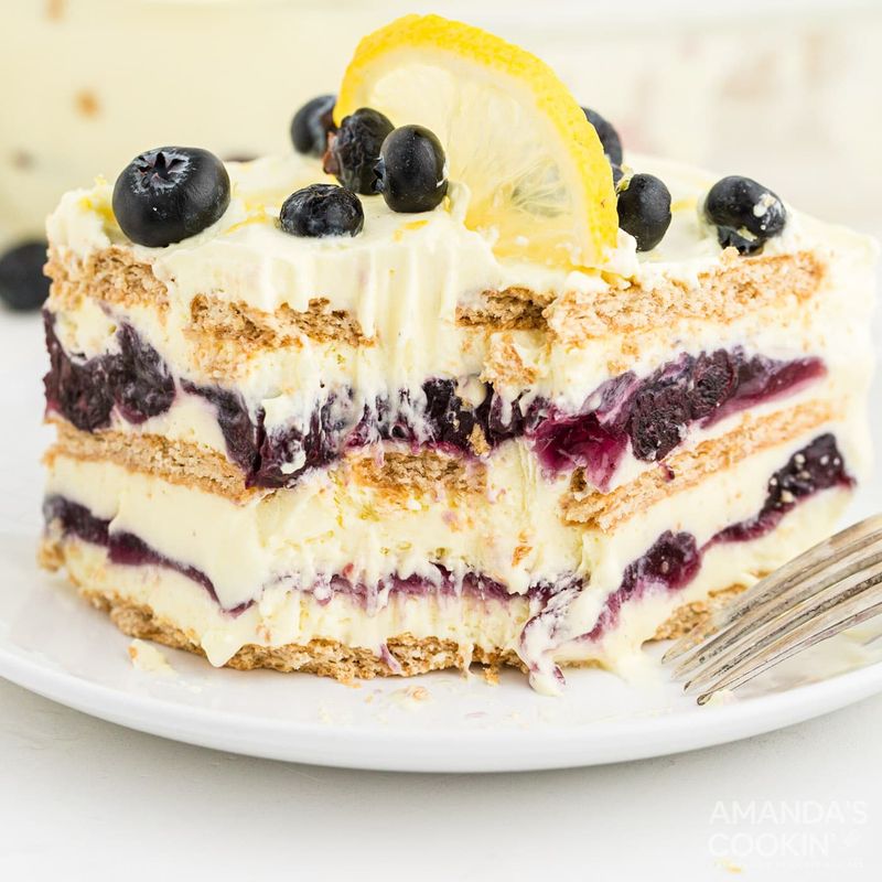 Blueberry Icebox Cake