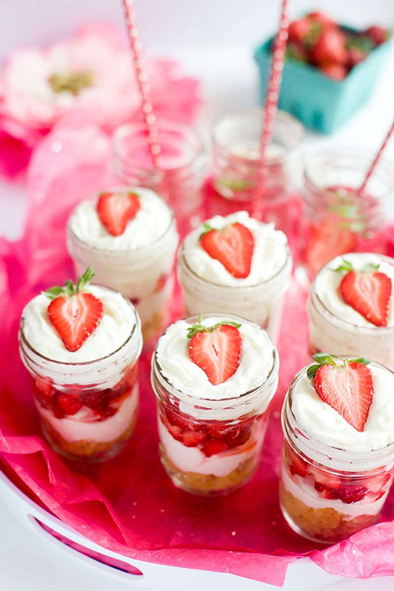 Strawberry Shortcake Trifles
