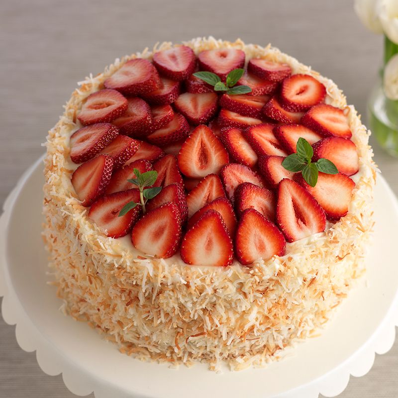 Strawberry Coconut Cake