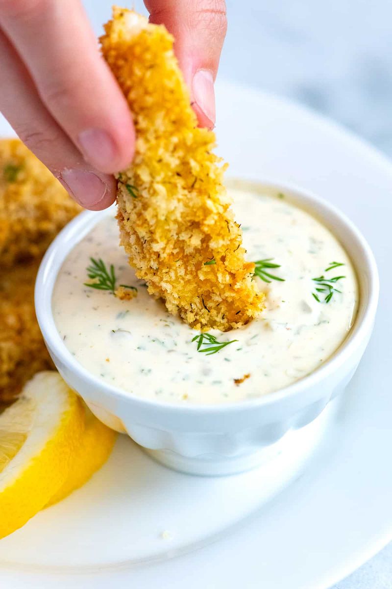 Fish Sticks With Tartar Sauce