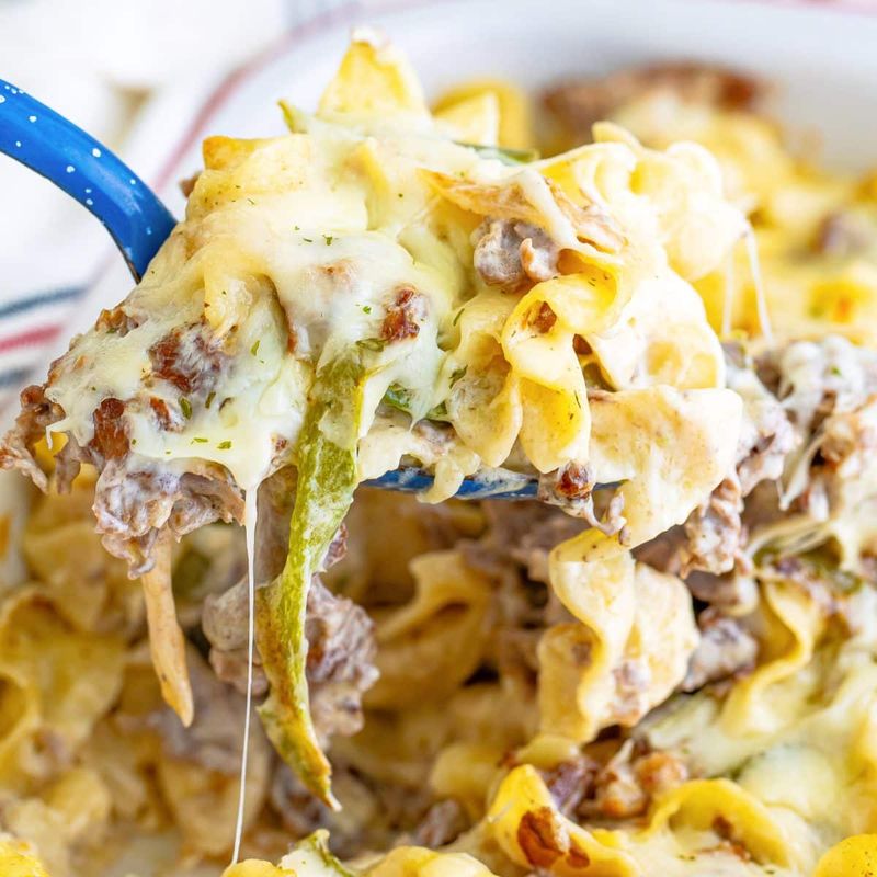 Philly Cheesesteak Stuffing