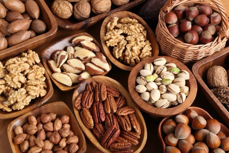 Almonds And Walnuts