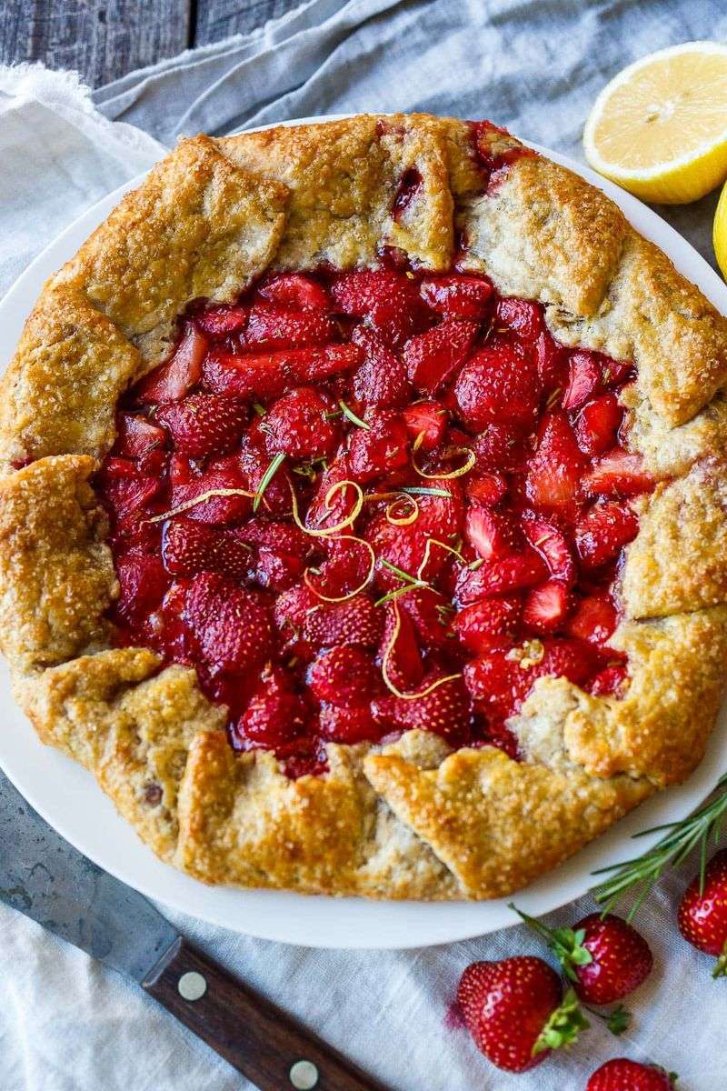 Strawberry Basil Galette