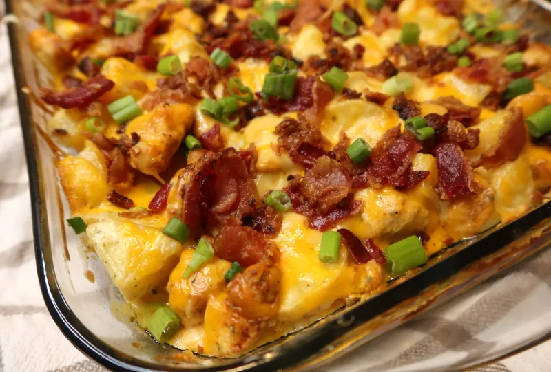 Bacon Ranch Potato Bake