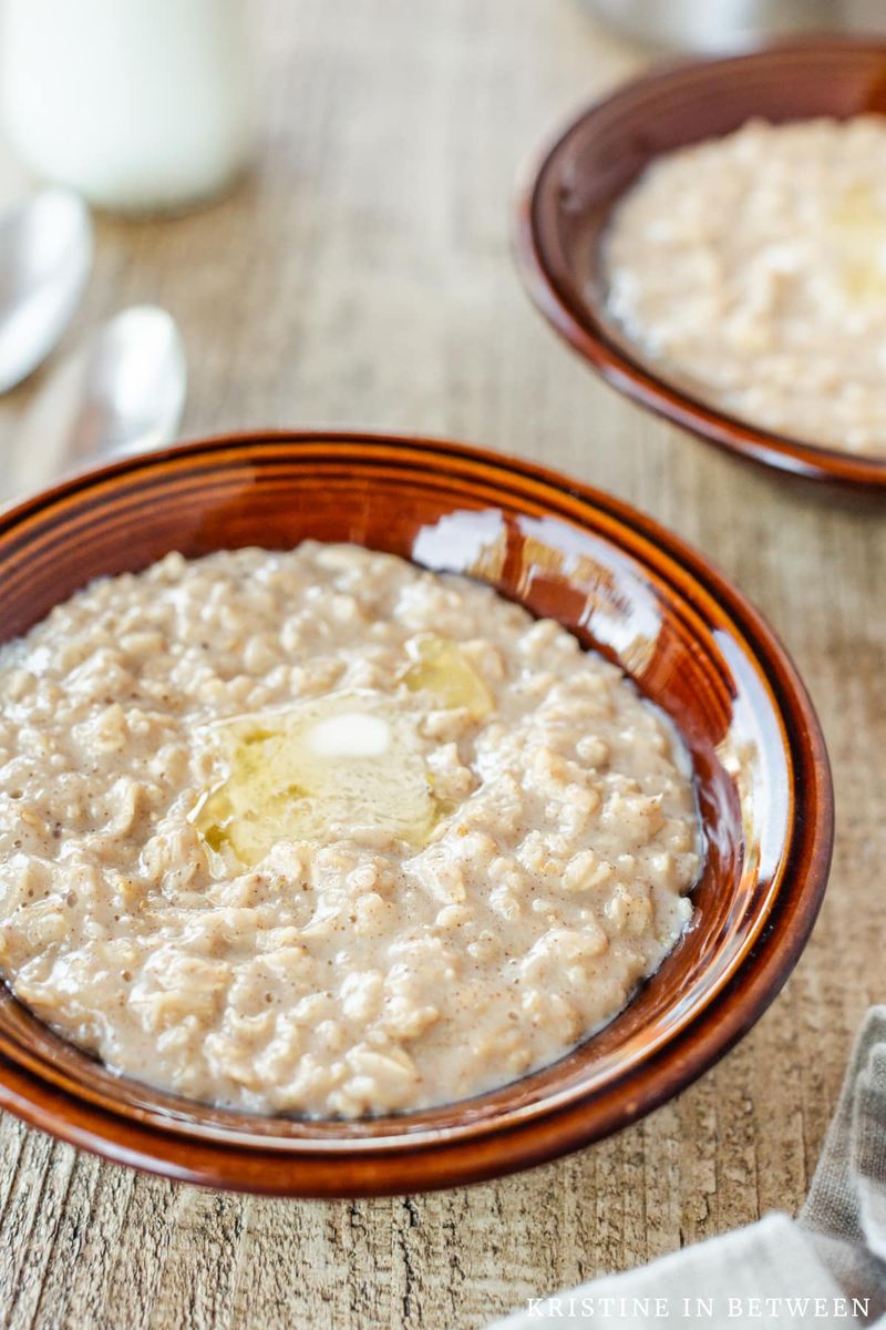 Oatmeal With Brown Sugar And Butter