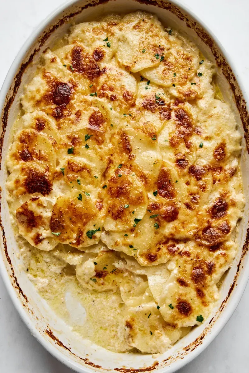 Parmesan Cream Potato Casserole