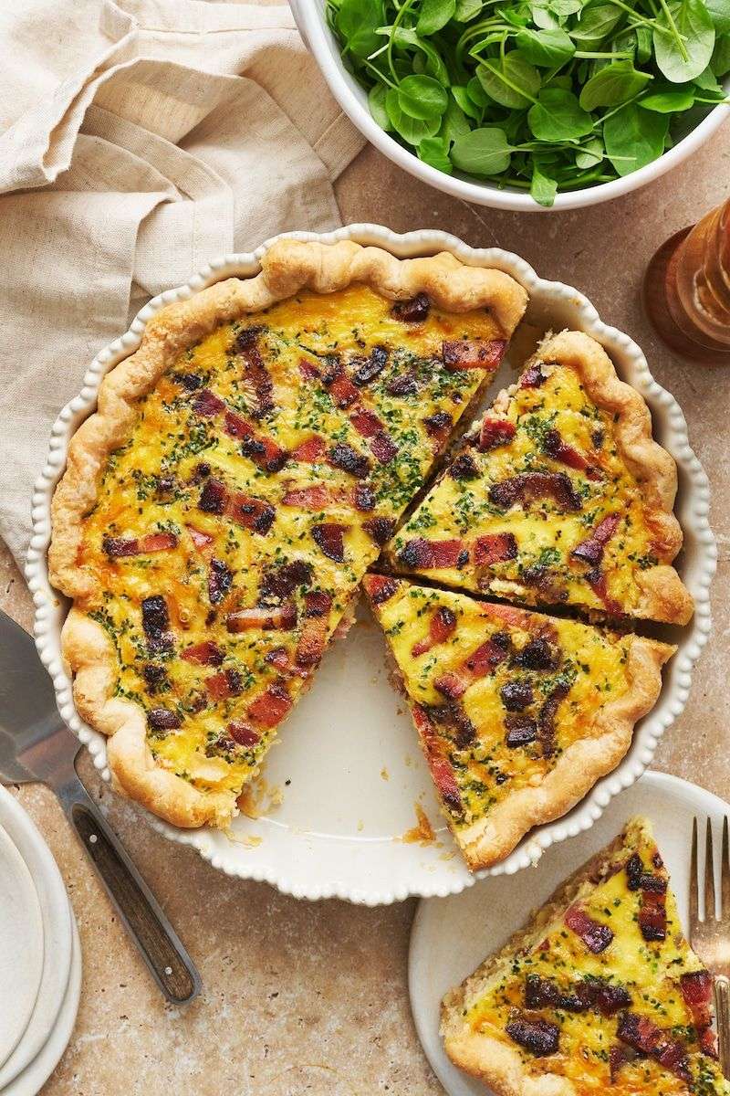 Quiche Lorraine (Bacon And Cheese Tart)