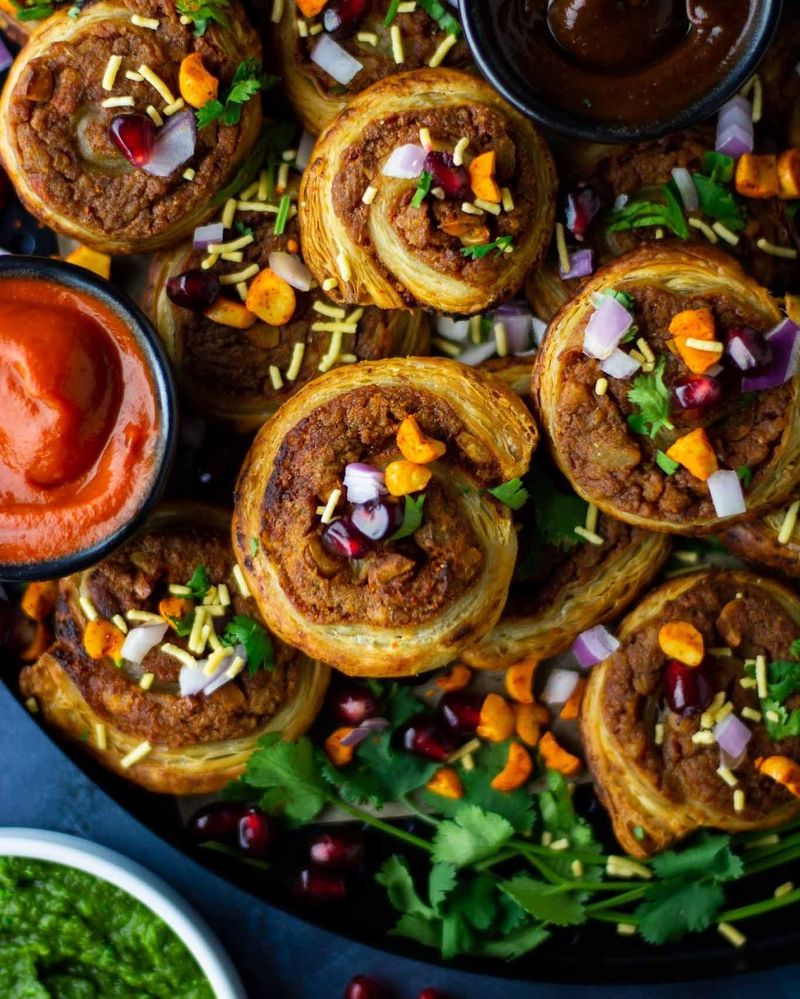 Mango Avocado Salsa Pinwheels
