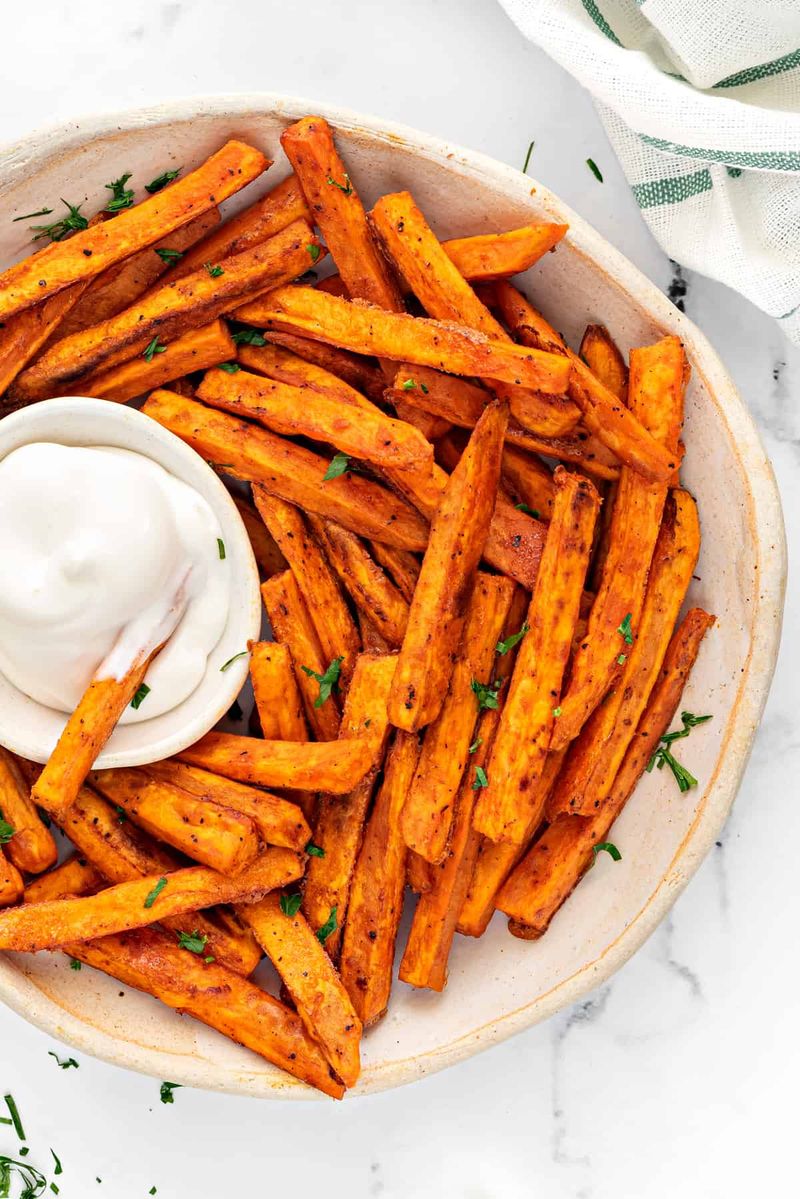Sweet Potato Fries With Spicy Dip