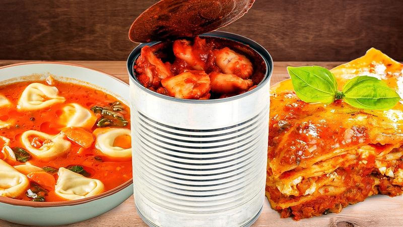 Canned Ravioli With Bacon