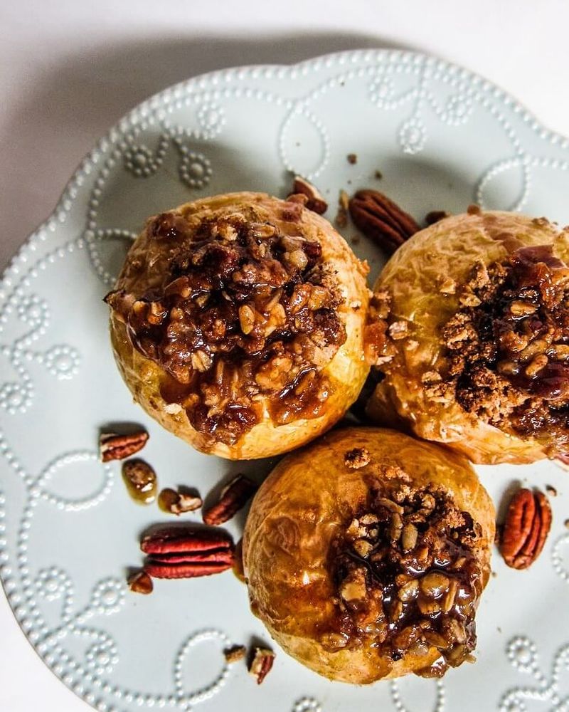 Doughnut Stuffed Apples