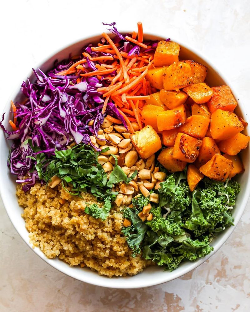 Quinoa Bowls With Roasted Vegetables