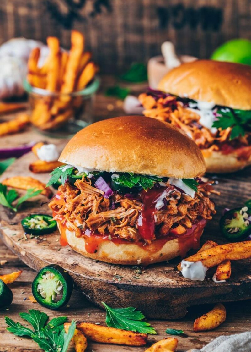 Jackfruit Pulled 'Pork' Sandwiches