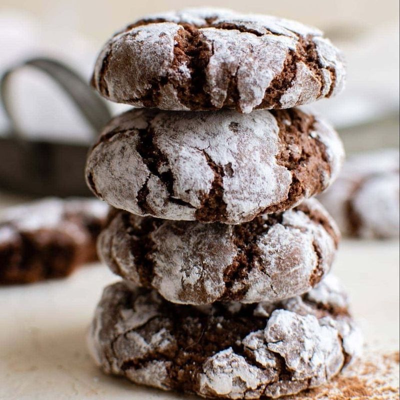 FAVORITE #3: Crinkle Cookies with Powdered Sugar