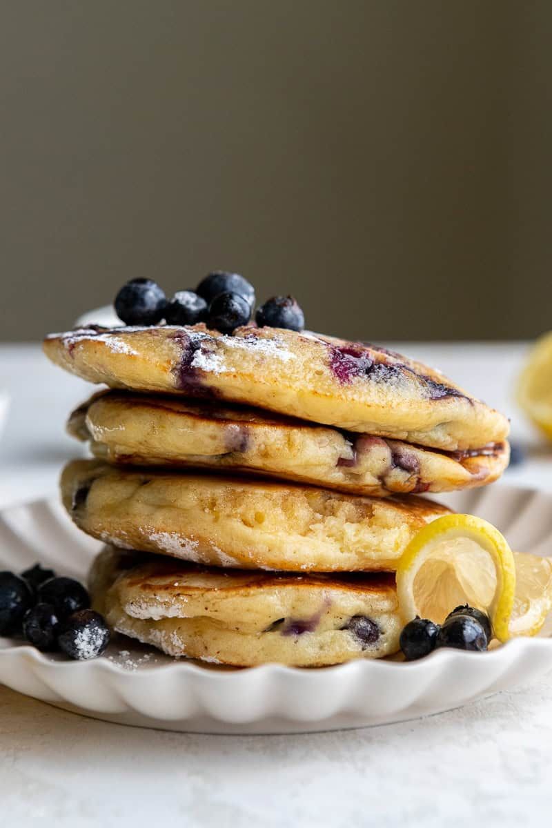 Ricotta Pancakes With Blueberries