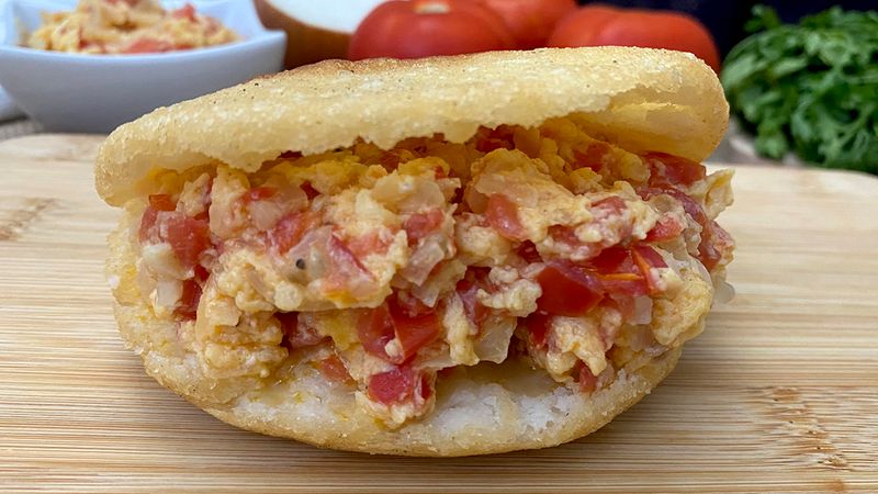Arepas With Perico From Venezuela