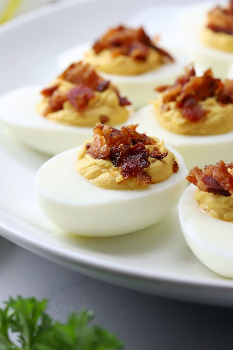 Deviled Eggs With Bacon Crumbles