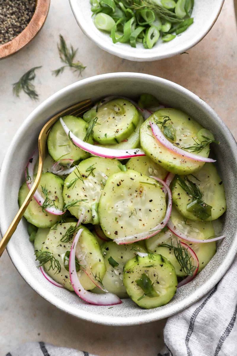Tangy Cucumber and Onion Salad