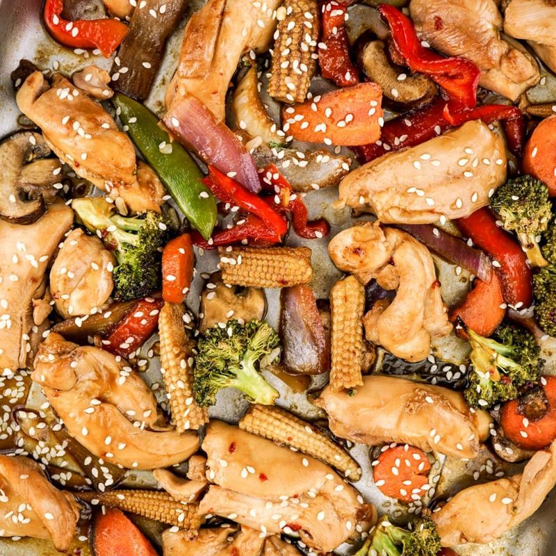 Asian-Style Giant Chicken Stir Fry