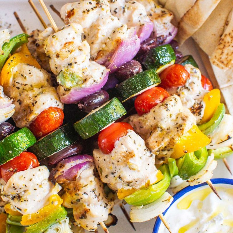 Mediterranean Giant Chicken Kabobs