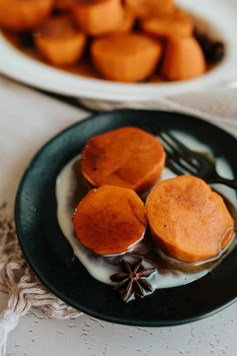 Camotes (Sweet Potatoes With Condensed Milk)