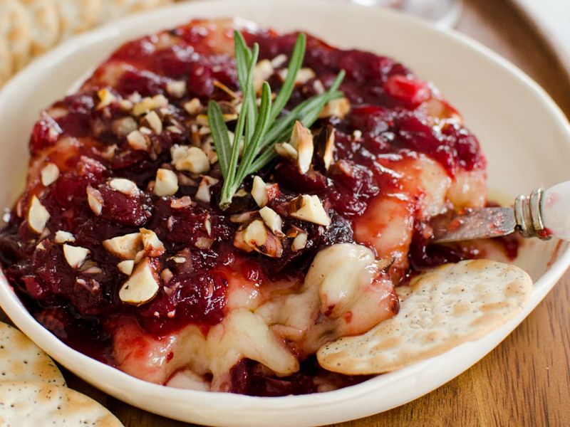 Baked Brie With Cranberries