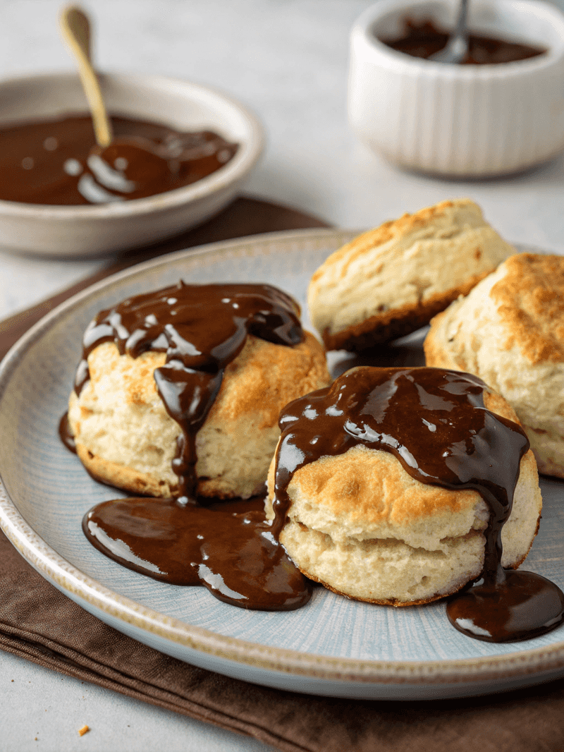 Biscuits And Chocolate Gravy