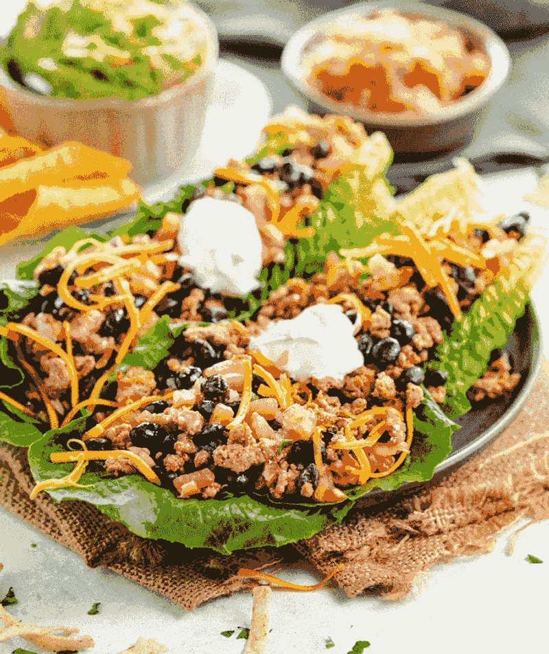 Turkey Taco Lettuce Wraps