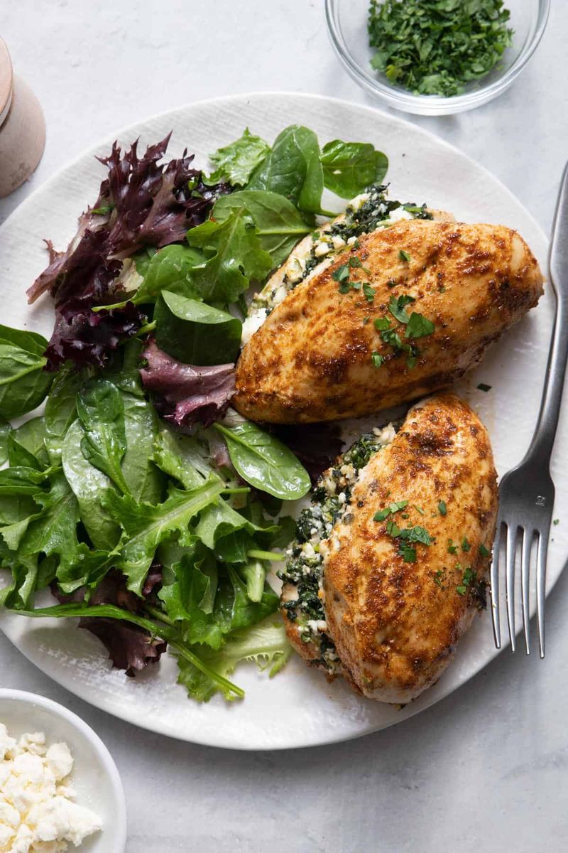 Spinach And Feta Stuffed Chicken