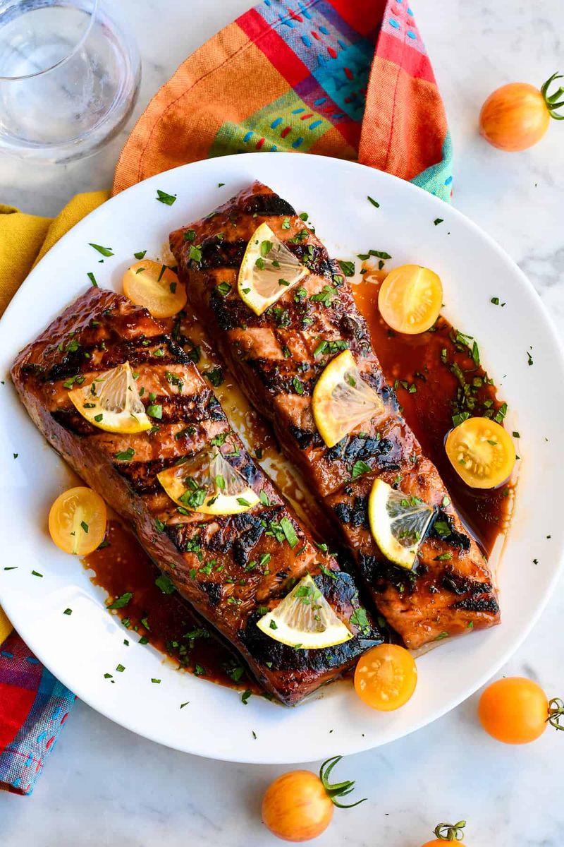 Honey Garlic Glazed Salmon