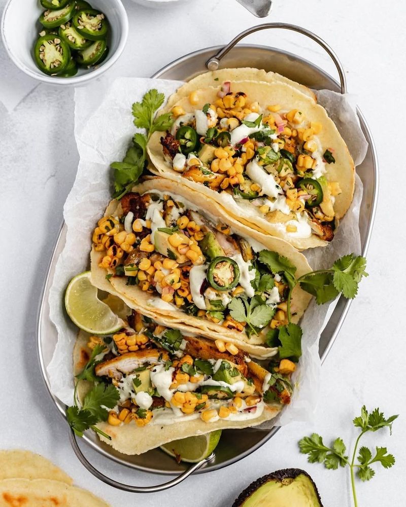 Corn And Avocado Tacos