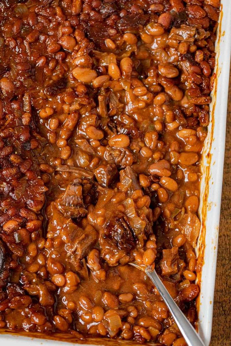 BBQ Baked Beans With Brisket