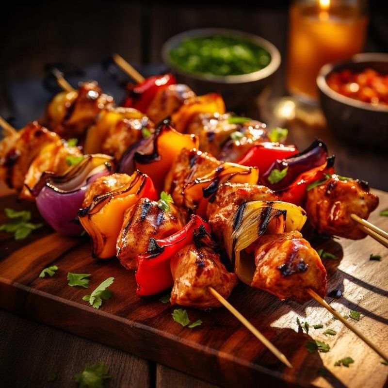 BBQ Giant Chicken Skewers