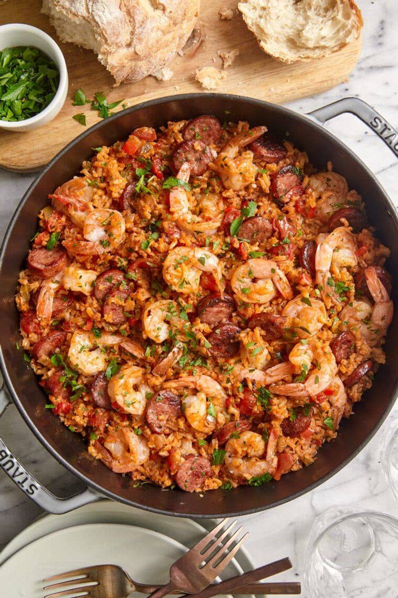 Jambalaya-Inspired Rice Skillet