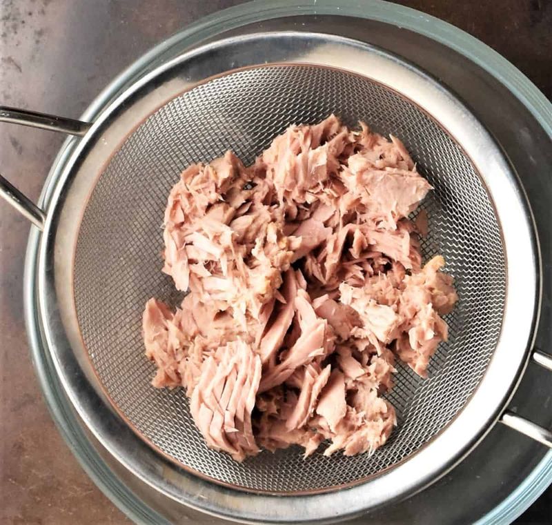 Not Draining Tuna Properly