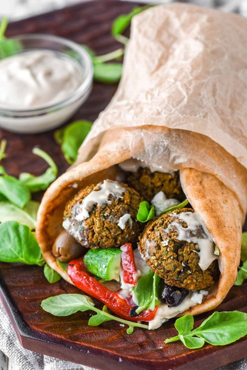 Fast Falafel Wraps