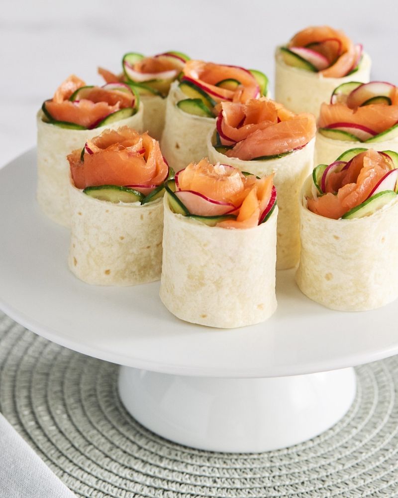 Smoked Salmon And Cream Cheese Pinwheels
