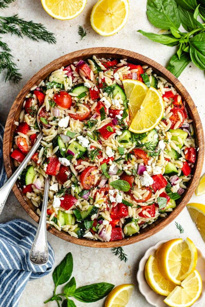 Lemon Herb Orzo Salad