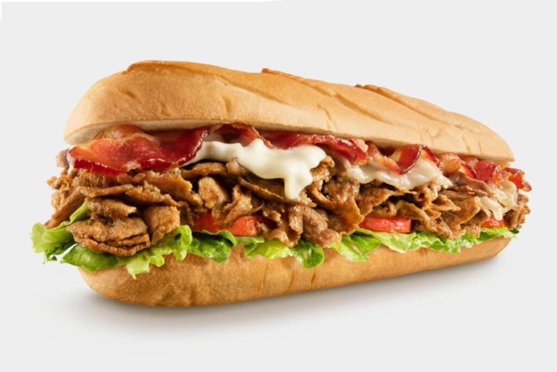 Charley's Philly Steaks' Bacon 3 Cheese Steak
