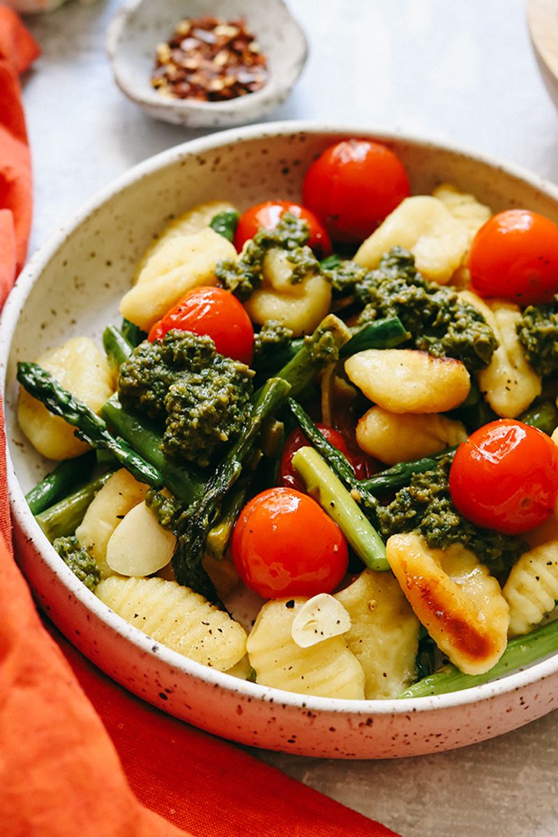 Crispy Gnocchi With Vegetables