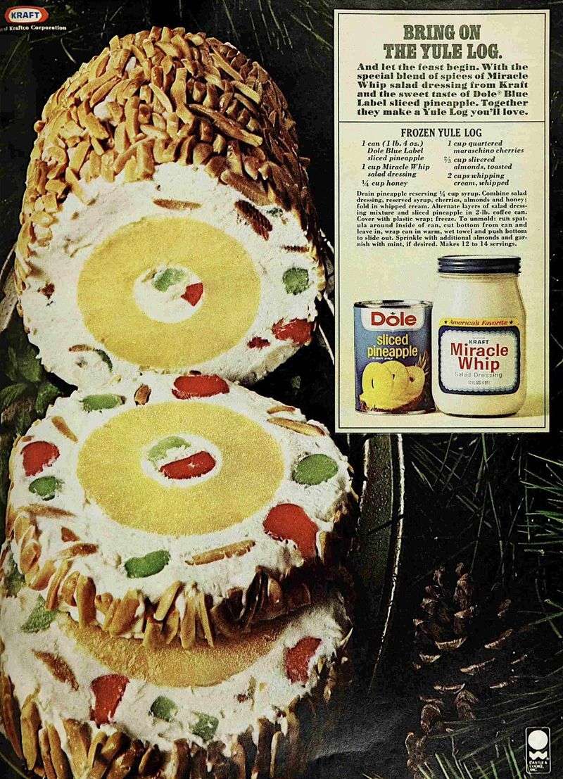Frozen Yule Log