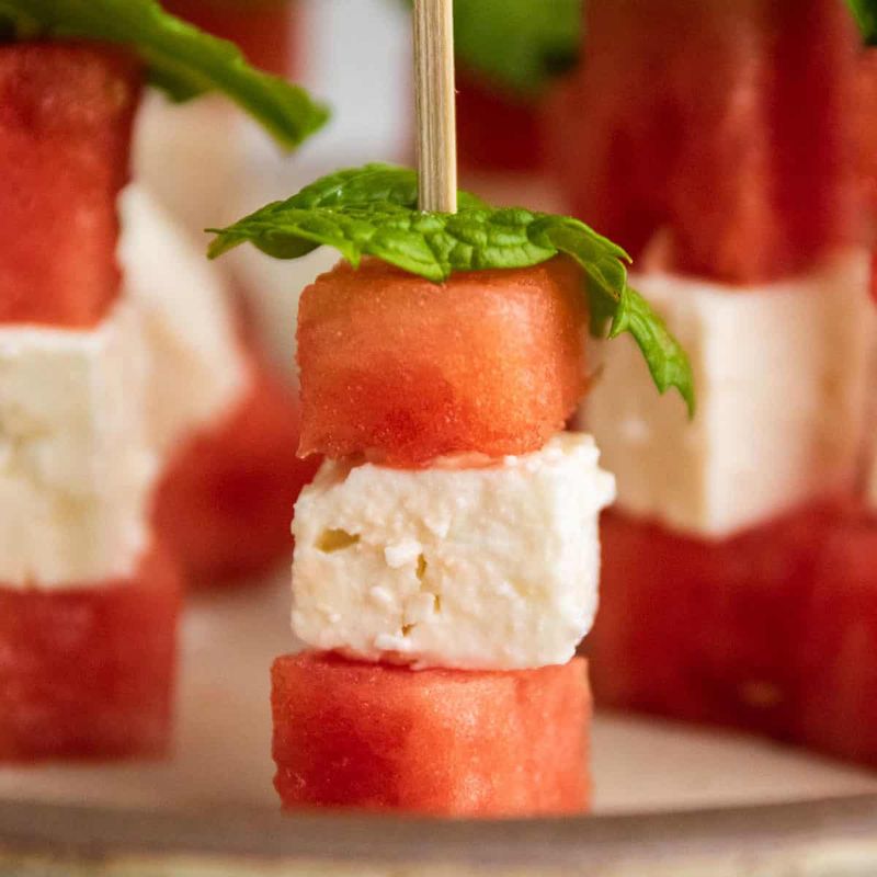 Watermelon And Feta Bites