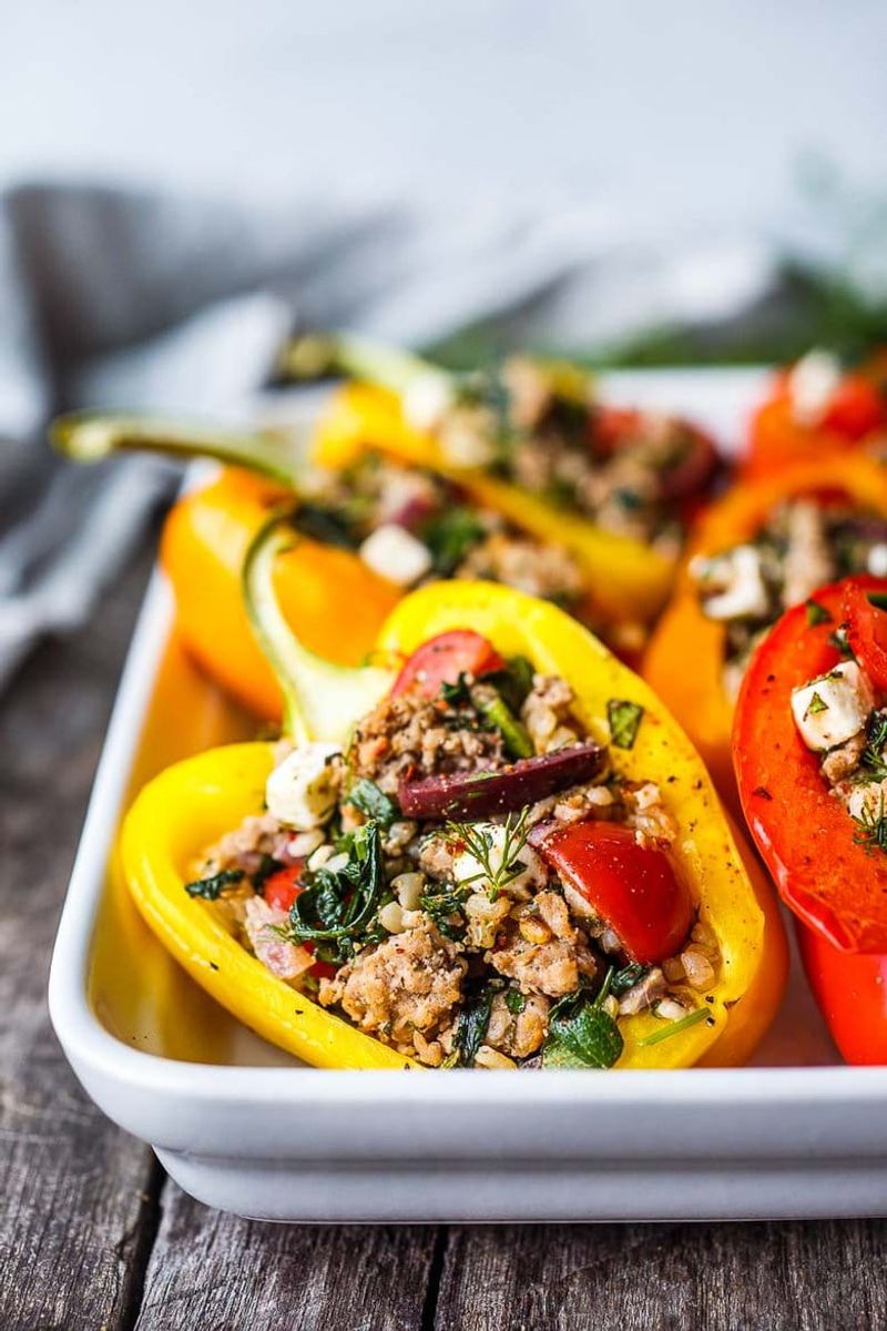 Mediterranean Stuffed Bell Peppers