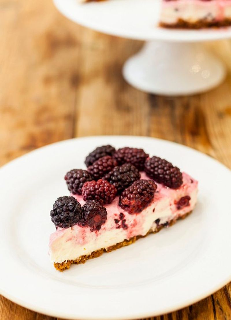 Blackberry Sage Cheesecake