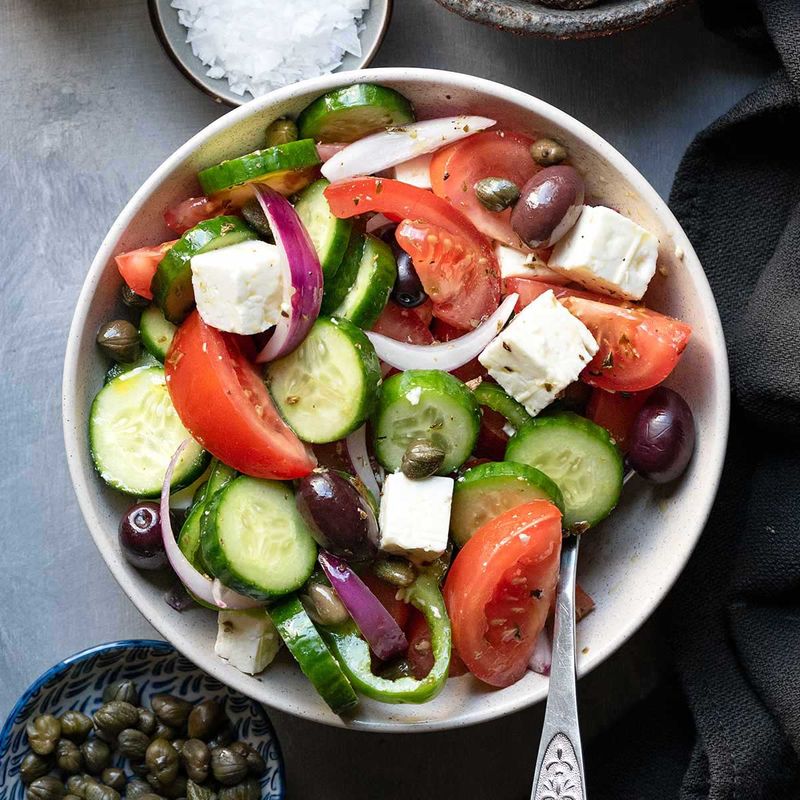 Horiatiki (Traditional Greek Salad)