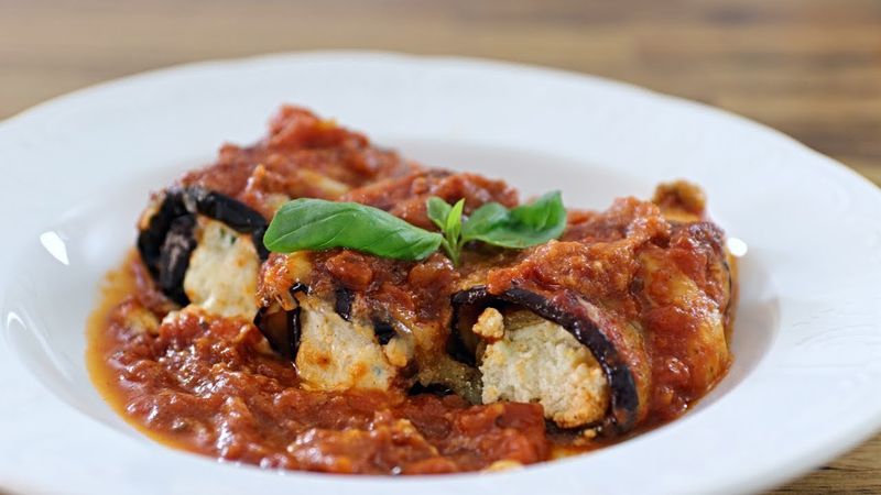 Eggplant Parmesan Rolls