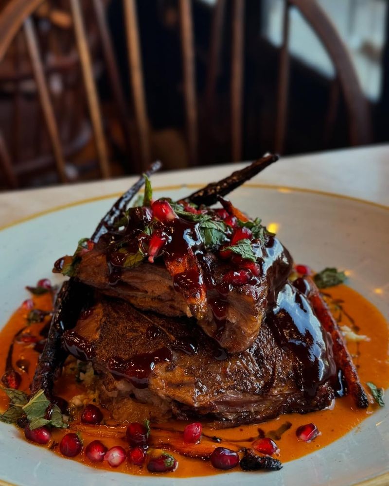 Lamb With Pomegranate Molasses Glaze