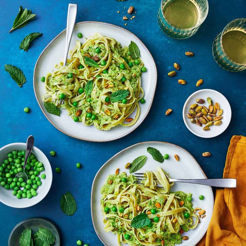 Mint Pea Pesto Pasta